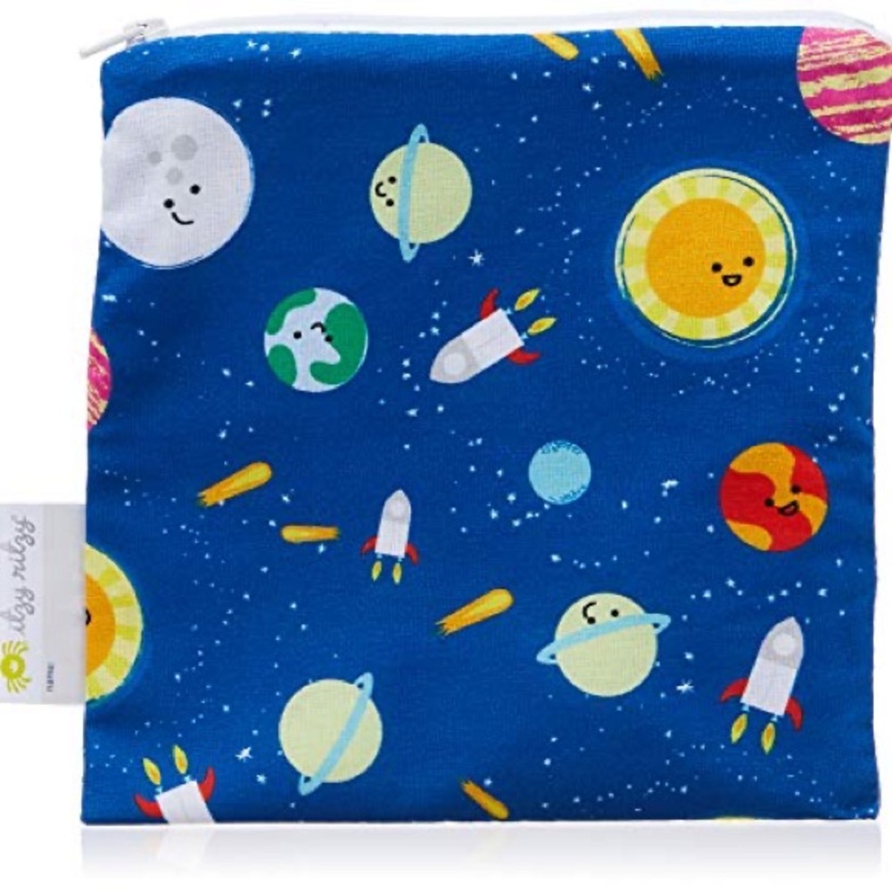 Itzy Ritzy HTF Limited Edition Solar System Planets Reusable Snack Wet Bag